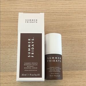 Summer Fridays Midnight Ritual Retinol Renewal Serum - Brown and White